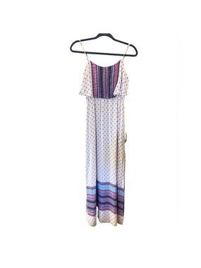 H&M Divided Women’s Summer Maxi Dress White Multicolor Bohemian Size: 4